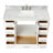 Cambridge Single Bathroom Vanity with Carrara Marble Top-88398689-88398693
