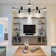 10 - Light LED Sputnik Modern Linear Chandelier