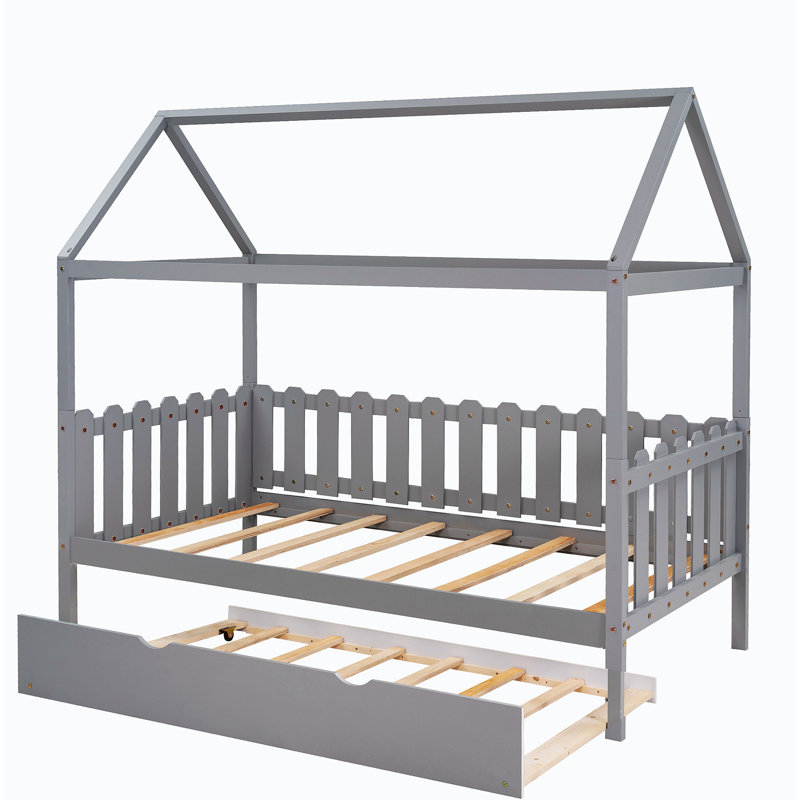 Lit plateforme 70,53 po Calem, gris
