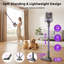 Aspirateur-balai sans fil 300 W, moteur sans brosse 50 kPa, autonomie de 50 minutes, pour tapis, planchers durs et poils d'animaux