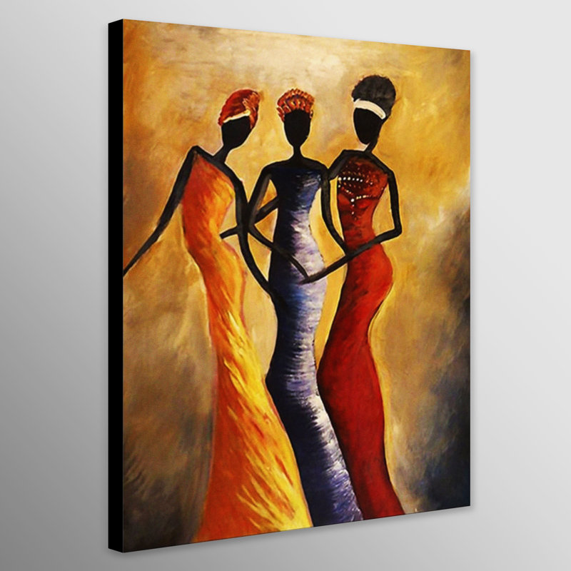 African Women - Wrapped Canvas Art Prints, 41cm H x 31cm W x 4cm D