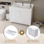 Modern 43"Bathroom Vanity with Artificial marble Carrara  top Set , Multi-functional Bathroom Cabinet with Doors and Drawer, Solid Frame and MDF Board (single faucet hole)