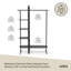 Akyah 15'' Wood + Steel Clothing Rack-99407374