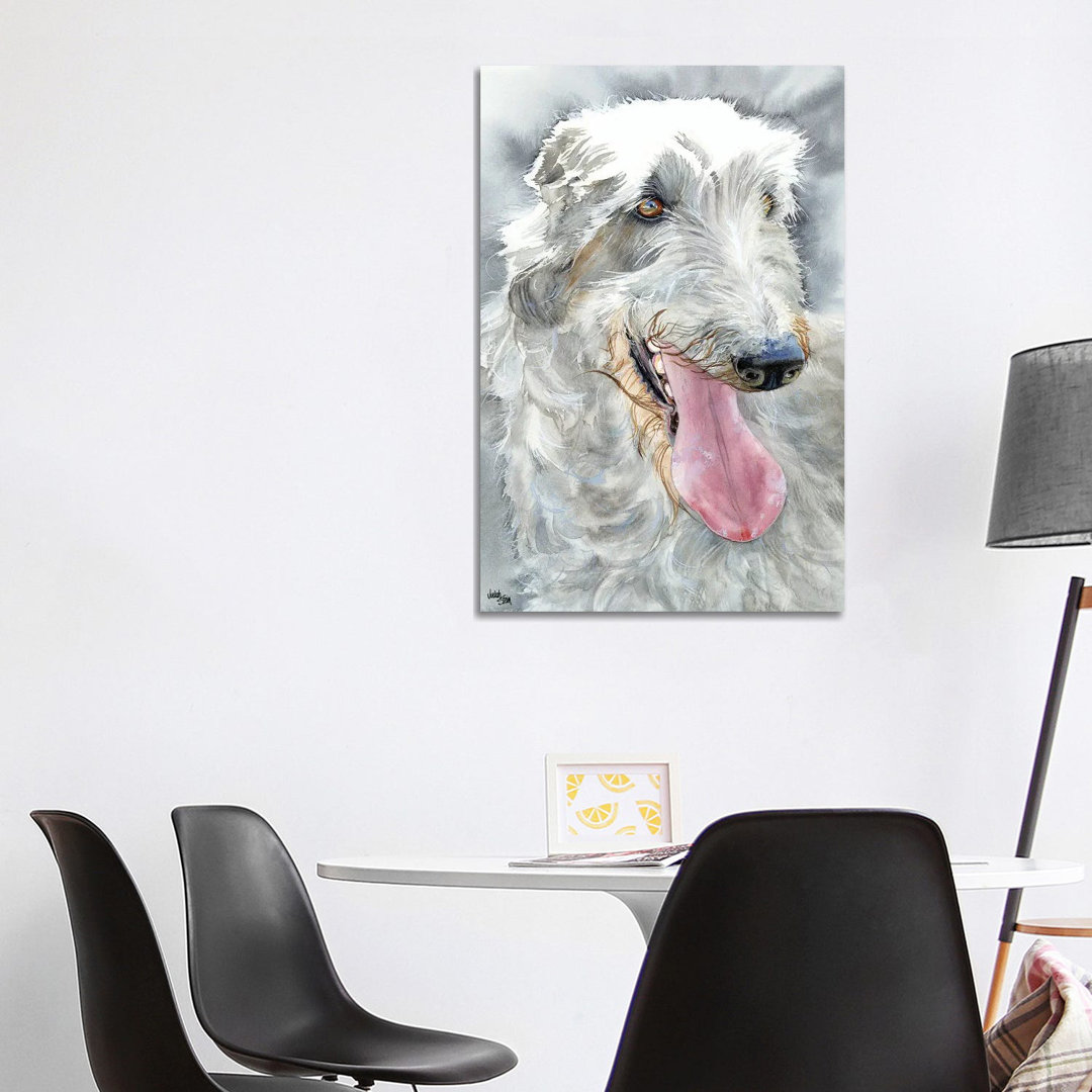 Deer Hunter - Scottish Deerhound by Judith Stein - Wrapped Canvas Painting