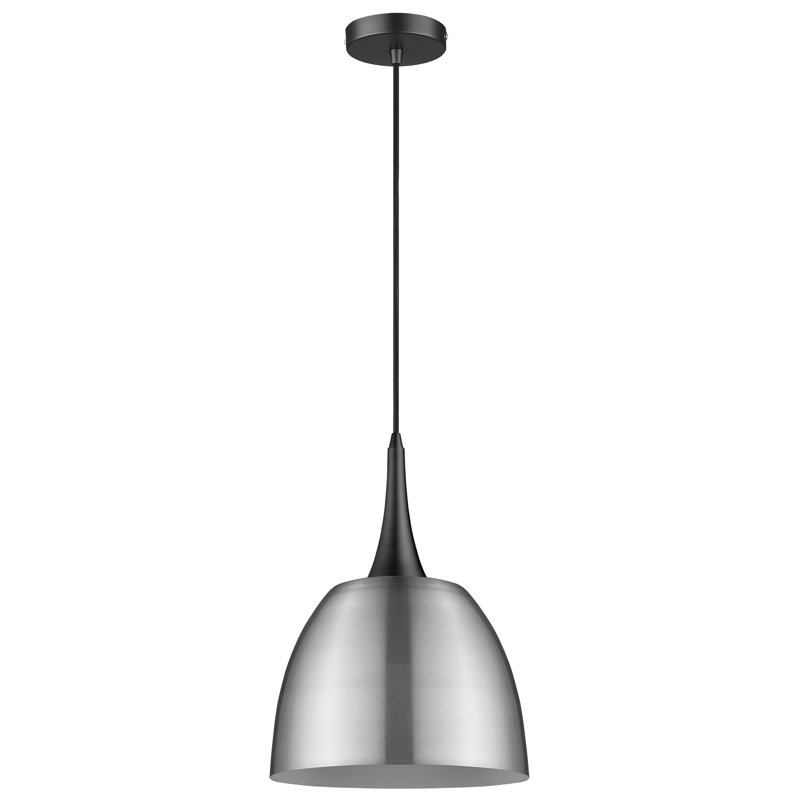 Marcy 1 - Light Metal Dome Pendant, Satin Nickel