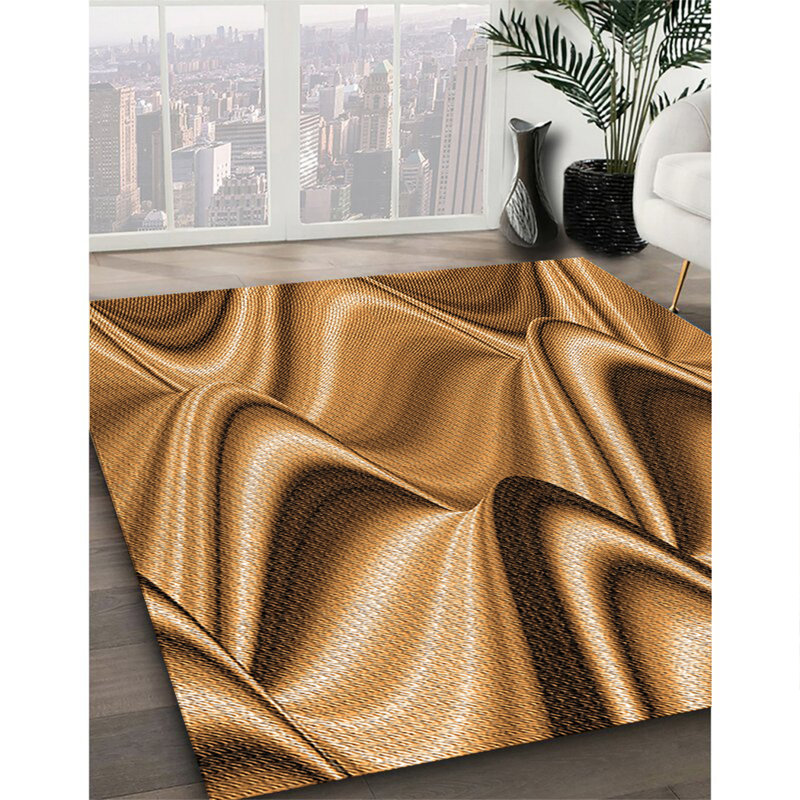 Abstract Indoor Rug, Round 6'