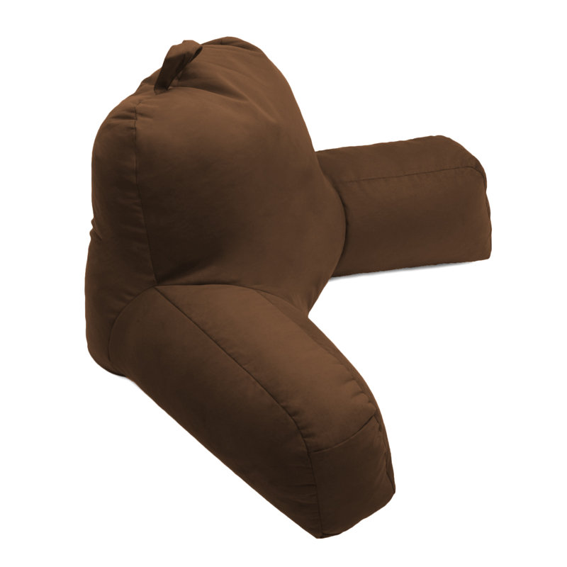 Coussin en microsuède, Marron foncé