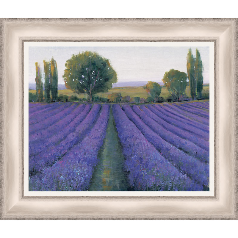 Lavande, champ ii, reproduction d’art encadrée