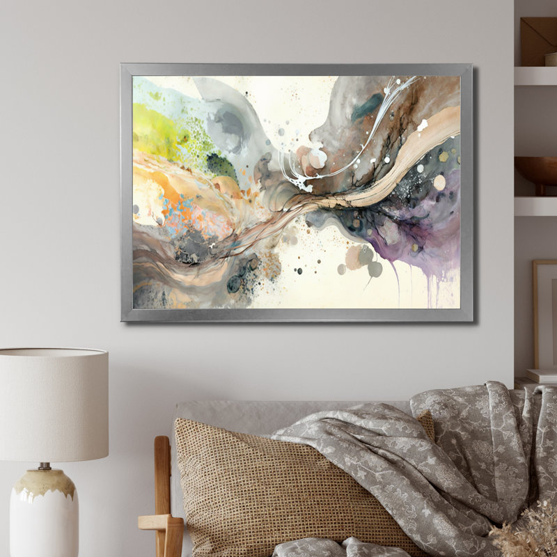 Art mural sur toile Subtile Serenity, H 12 po x l 20 po x P 1 po, Cadre photo argenté