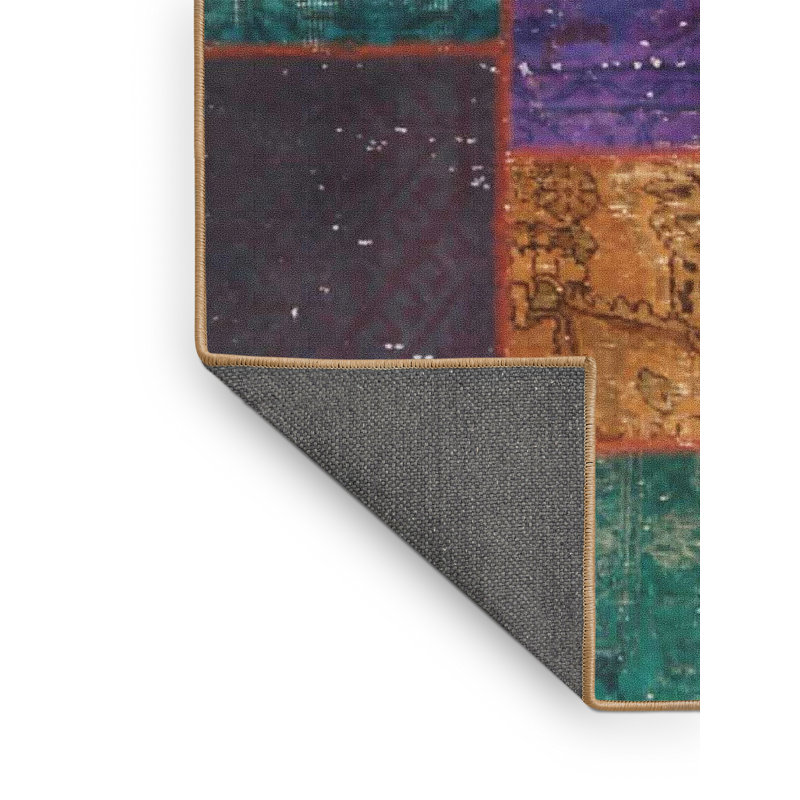 Patchwork Indoor Rug, Rectangle 5' x 7'