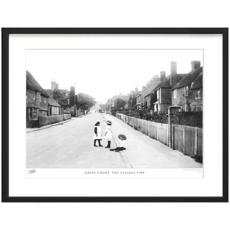 Great Chart, The Village 1908 - Single Picture Frame Print, 45cm H x 60cm W x 2.3cm D