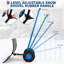 Pelle à neige en acier au carbone 29 po - 5 angles, hauteur réglable, thermolaquée, bleu / noir-132433647