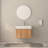 24" Bathroom Vanity with Sink,Wall Mounted Floating Bathroom Cabinet with Integrated Basin Plywood Finish Modern Minimalist Design for Compact Bathrooms Acacia Color-119819545