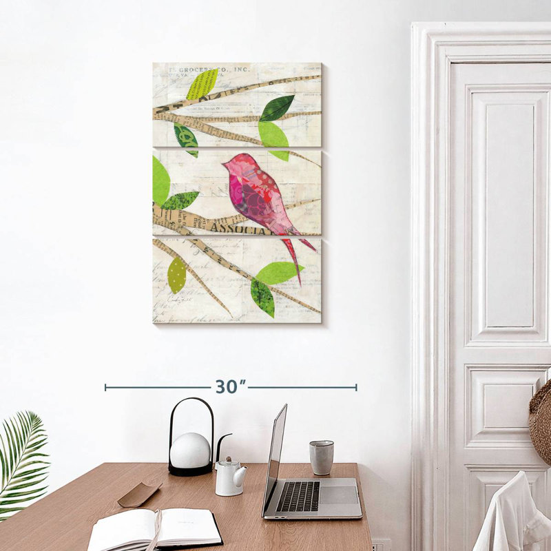 Brampt Birds In Spring IV, 32" H x 20" W