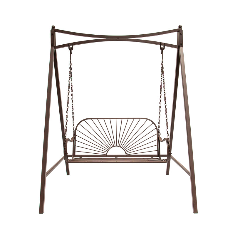2 Person Porch Swing, Brown