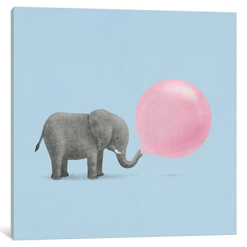 "Jumbo Bubble Gum Blue" par Terry Fan, art sur toile, H 12 po x l 12 po x P 0,75 po