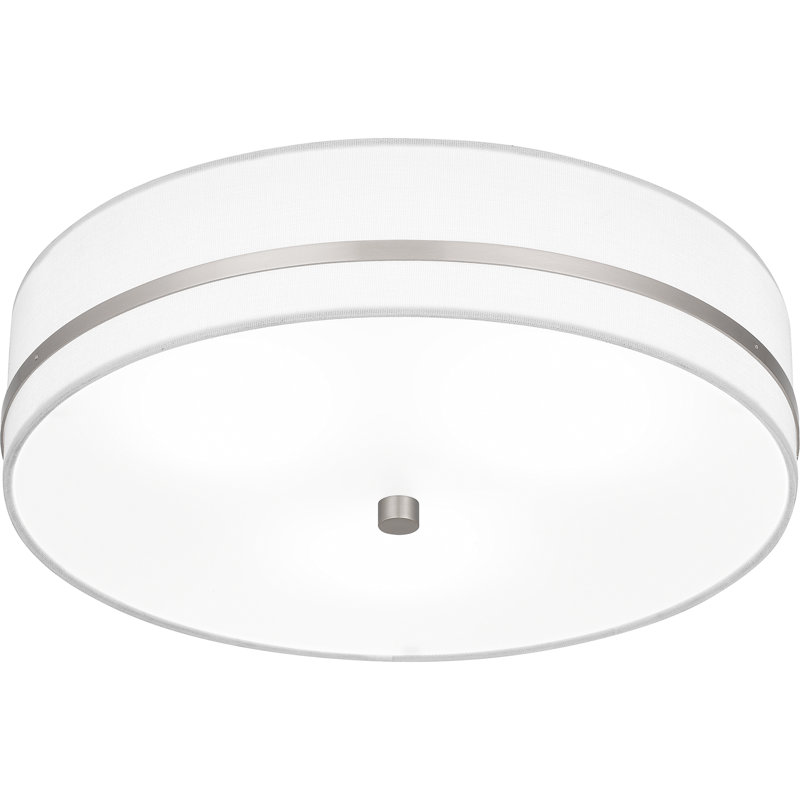 Plafonnier encastré 3 lumières Belotte, Nickel brossé