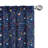 Music Curtains, Hearts Notes Stars Melodic Inspiration Musical Lifestyle Rhythm in My Heart Design, Window Treatments Semi-Sheer Sliding Panel-1606603361