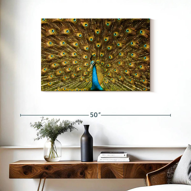 Crowle Peacock Feather, 24" H x 36" W