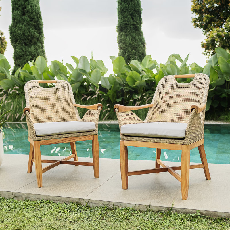 Sydney 4 - Person Teak Outdoor Dining Set With Cushions