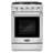 Cosmo 24 in. Haven Collection 3.73 cu. ft. Gas Range with 4 Sealed Burners, Cast Iron Grates, Convection Oven, Stainless Steel
