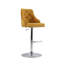 Pari Swivel Upholstered Adjustable Height Counter Stool with Metal Frame-1104119456