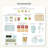 Teamson Kids Healthy Dessert Play Food Set with 27 Wooden Food Pcs - Play Kitchens Acessories