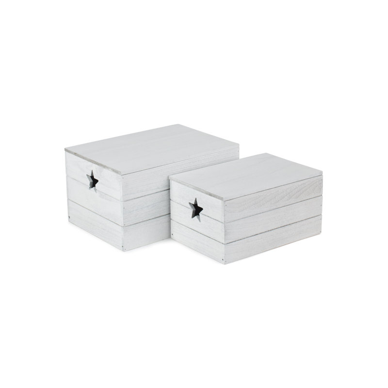 Star Cut out Storage 2 Piece Box Set
