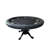 Round Poker Table with chip tray Jumbo Size Cupholder Speed Cloth for 8 Players