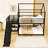 Metal Bunk Bed With House-Shaped, Slide And Guardrails-1724166129