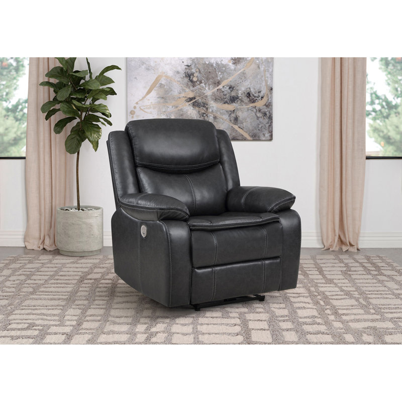 Fauteuil inclinable électrique Salerno, Gris foncé