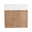 Armoire de salle de bain 24 po avec lavabo, portes à fermeture douce, fixation flottante, pour petite salle de bain-2080922540