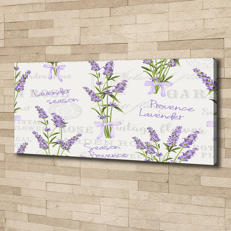 Lavender 1 Piece Wall Art on Canvas