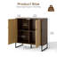Buffet 30,94 "avec portes cannelées pour salon, salle à manger, cuisine et couloir Ingrid-1167827435