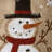 21" Alpine Collection Black Hat Snowman Stocking