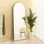 Flat Aluminum Alloy Framed Freestanding Full Length Mirror Wall Mirror-1017300839-1017300832