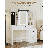 Dressing Table with Adjustable LED Lights, Removable Large Mirror, with Jewellery Storage, Open Shelves, 5 Drawers, with Beside table, for Bedroom