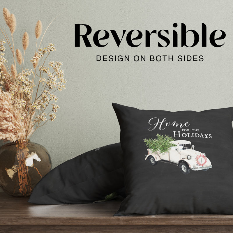 Housse de coussin blanc, H 16 po x l 16 po
