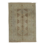 Hand-Knotted High-Quality Beige and Gray Area Rug