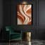 Abstrait paysage 13, art mural beige sur toile-488133251