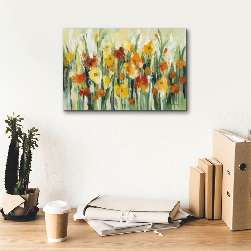 «End Of Summer Garden» par Silvia Vassileva, art mural sur toile, 18 po x 12 po