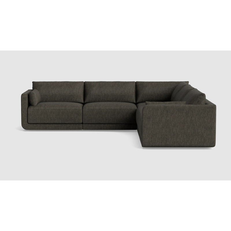 Eva Modular Sectional, Performance Weave - Onyx