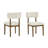 Blaisdell 5Pc 70"W Rectangular Walnut Oak Geometric Cross Base Dining Set