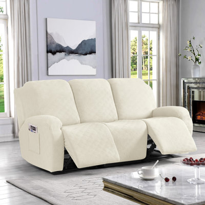 Wald 3 Seat Stretch Recliner Chair Covers,Reclining Couch Covers Sofa Slipcover