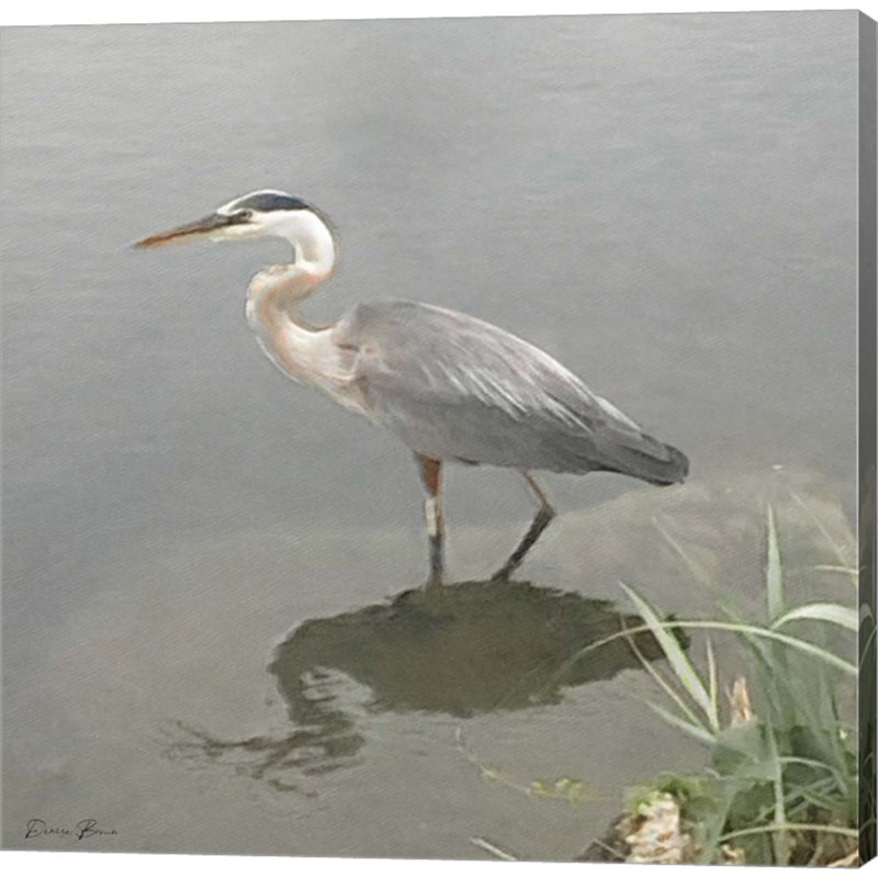 Crane par Denise Brown - reproduction d'art sur toile tendue