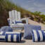 Riptide Neckroll Pillow In Indigo-116482565