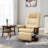 Comfortable Swivel Recliner With Padded Armrest And Extendable Footrest-1558590899