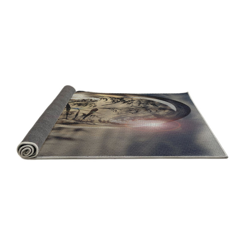 Tapis brun Sabrine, Rond 4 pi