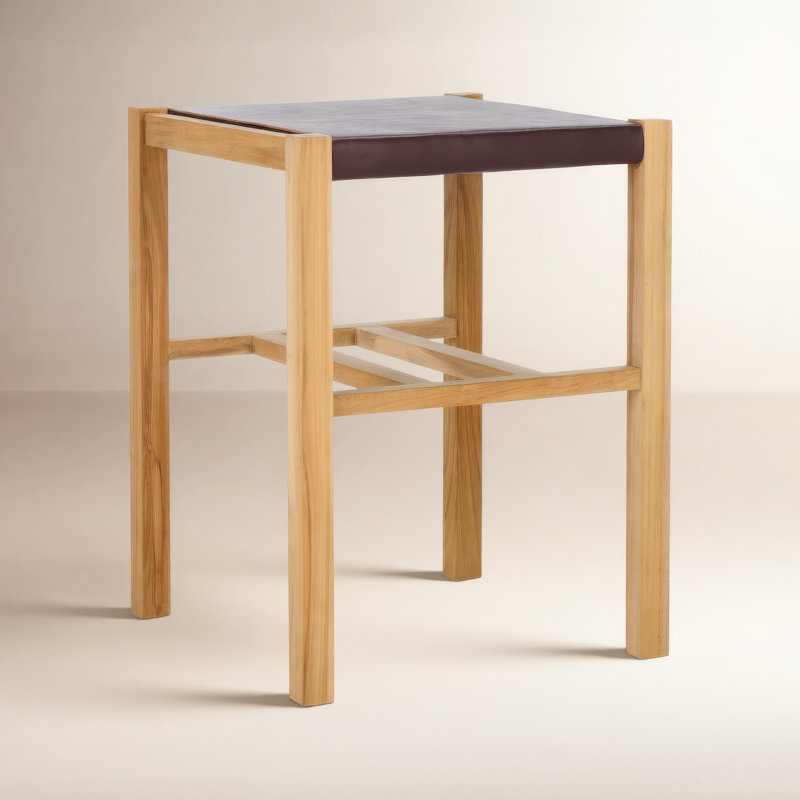 Tabouret de comptoir Breckenridge, Cognac / naturel