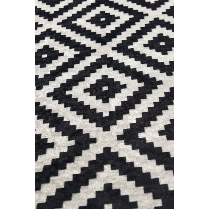 Premium Machine Washable Carpet, 4.6 x 6.2 ft, 100% Polyester, 0.2 in Pile Height | Antibacterial & Non-Slip Underside | Durable with 700 g/m² | Easy Care, Ideal for Living Room & Bedroom Décor